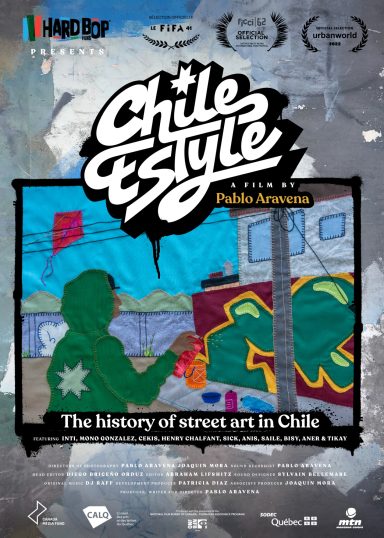 Poster for "Chile Style," showcasing street art and cultural themes from Chile.